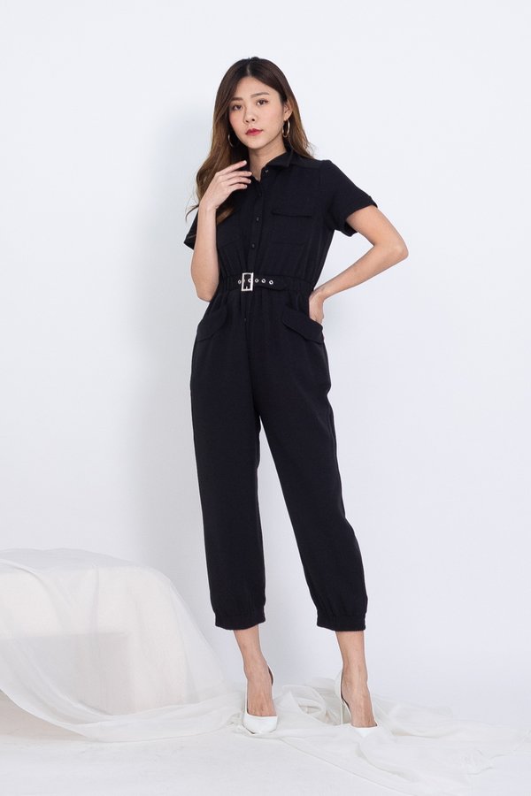 BACK IN STOCK EXCLUSIVE Dayson Utility Jumpsuit in Black