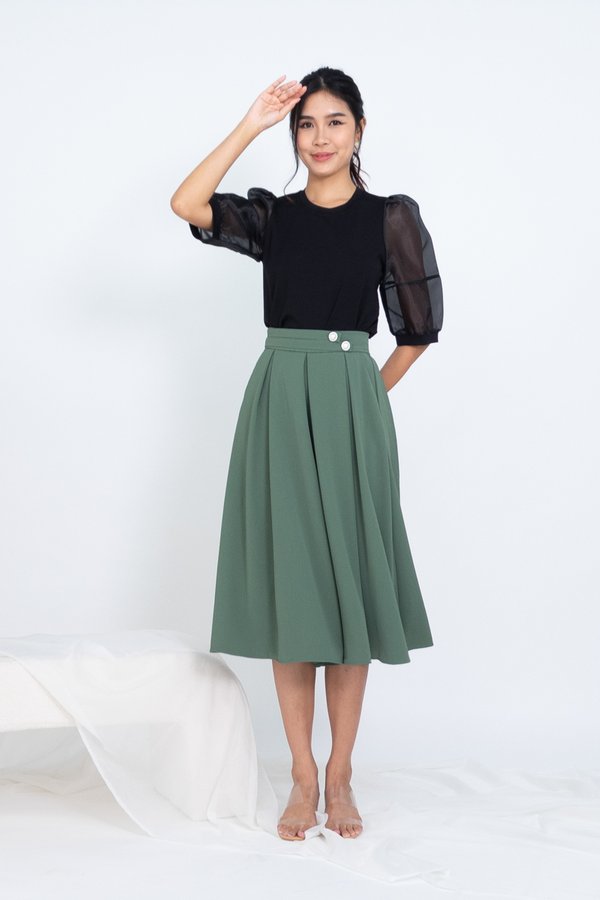 BACK IN STOCK Zoya Culottes in Muted Green