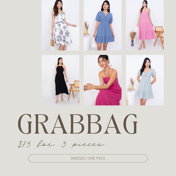 GRAB BAG - 3 PCS (DRESS / ONE PIECE) : NO RETURN / EXCHANGE / CHANGE OF MIND