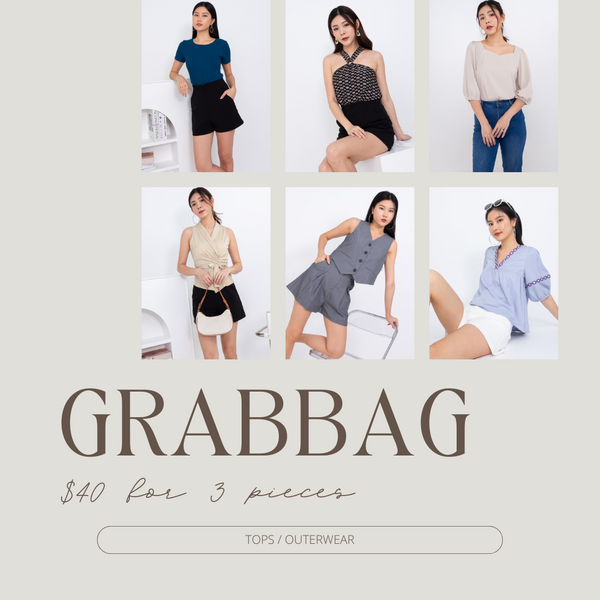 GRAB BAG - 3 PCS (TOPS/OUTERWEAR) : NO RETURN / EXCHANGE / CHANGE OF MIND