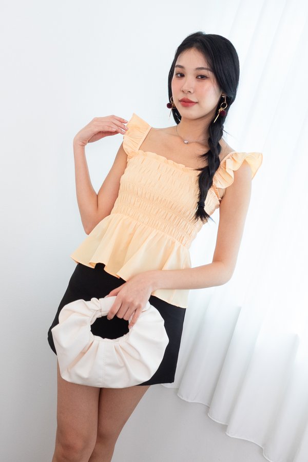 Naomi Multi-Wear Smocked Top in Sunkiss