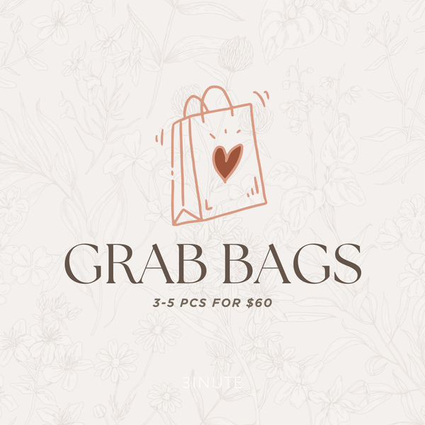 GRAB BAGS (3-5 PCS MIX & MATCH) : NO RETURN / EXCHANGE / CHANGE OF MIND