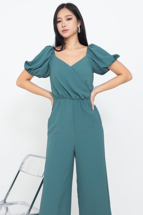 Staria 2-Way Culottes Jumpsuit in Green