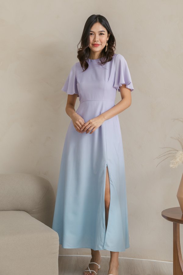 BACK IN STOCK Pandora Ombre Maxi Dress in Lilac